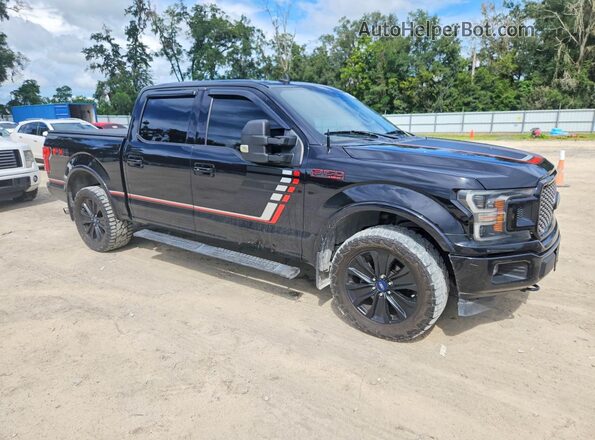 1FTEW1E53KFB97700 2019 FORD F150 Black Front view