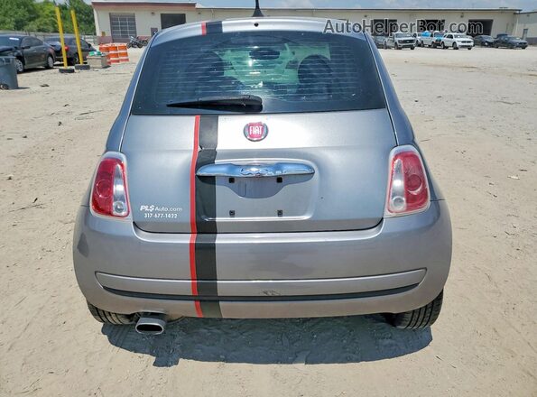 3C3CFFAR4GT122227 2016 FIAT 500 Gray Հետևի տեսք