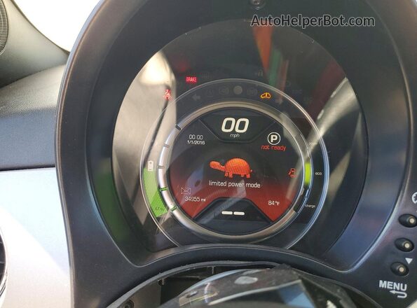 3C3CFFGE2HT586106 2017 FIAT 500 Gray Սարքավորումների վահանակի տեսք