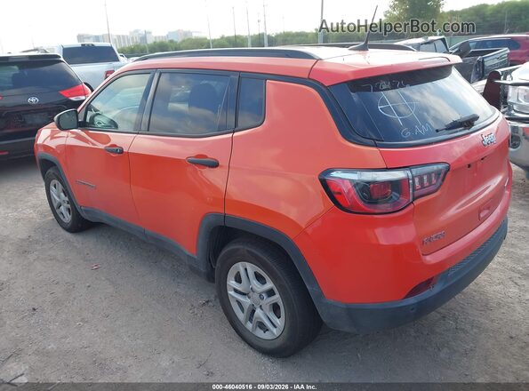 3C4NJCAB1HT690702 2017 JEEP NEW COMPASS Orange Trasero izquierdo