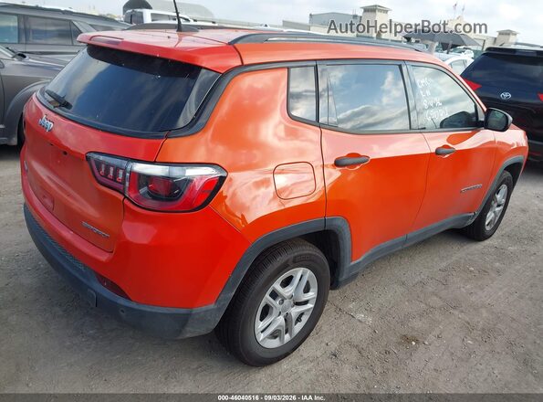 3C4NJCAB1HT690702 2017 JEEP NEW COMPASS Orange Trasero derecho