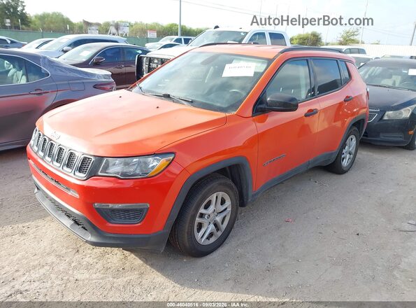 3C4NJCAB1HT690702 2017 JEEP NEW COMPASS Orange Vista tres cuartos delantera izquierda