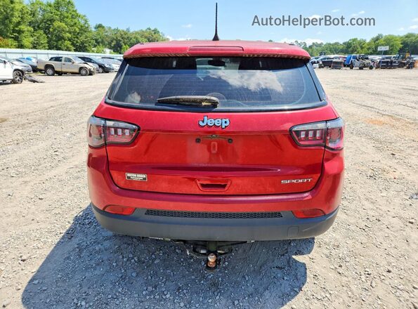 3C4NJCAB2LT247855 2020 JEEP COMPASS Red Rear view