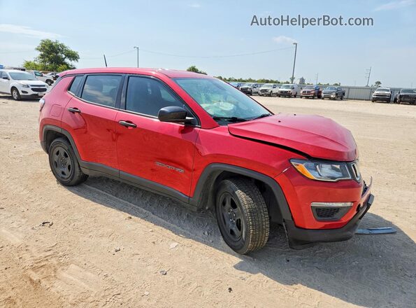 3C4NJCAB4JT369033 2018 JEEP COMPASS Red Առջևի աջ