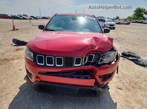 3C4NJCAB4JT369033 2018 JEEP COMPASS Red Դիմացի տեսք
