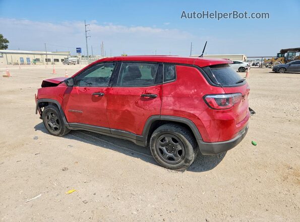 3C4NJCAB4JT369033 2018 JEEP COMPASS Red Հետևի ձախ