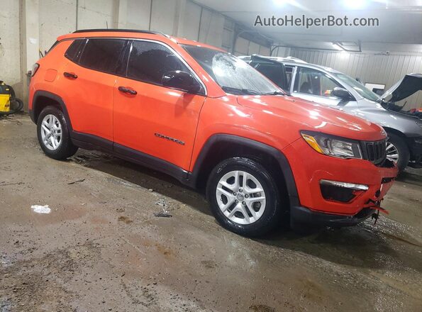 3C4NJCAB5KT685851 2019 JEEP COMPASS Оранжевый Передняя правая четверть