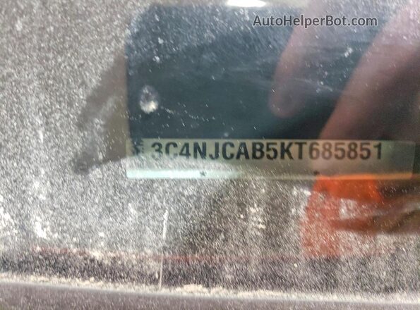 3C4NJCAB5KT685851 2019 JEEP COMPASS Оранжевый Панорамный вид салона 360°