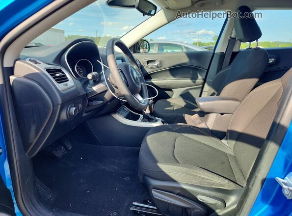 3C4NJCAB5LT247882 2020 JEEP COMPASS Blue Widok wnętrza z przodu