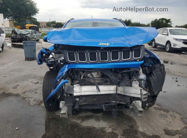 3C4NJCBB0JT134319 2018 JEEP COMPASS Blue Դիմացի տեսք