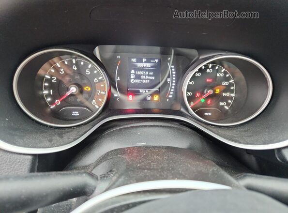 3C4NJCBB3KT773375 2019 JEEP COMPASS Синий Вид щитка приборов
