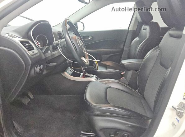 3C4NJCBB7KT755994 2019 JEEP COMPASS White წინა სალონის ხედი