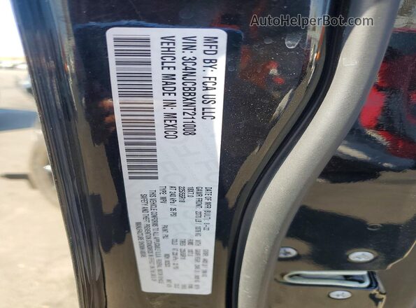 3C4NJCBBXNT211008 2022 JEEP COMPASS Black Вид наклейки з VIN-кодом