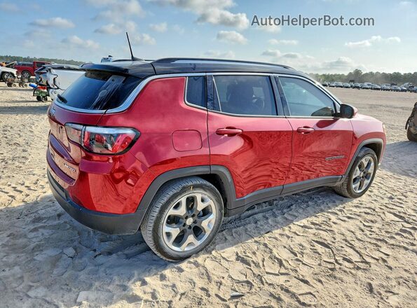 3C4NJCCB3KT637892 2019 JEEP COMPASS Red Задня права чверть