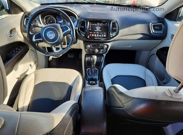3C4NJCCB6LT205654 2020 JEEP COMPASS White Առջևի վահանակի տեսք