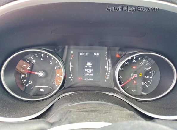 3C4NJDAB3MT561182 2021 JEEP COMPASS Red Instrument cluster view