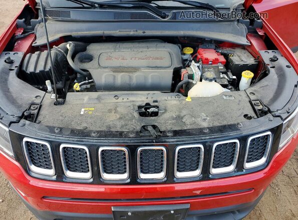 3C4NJDAB3MT561182 2021 JEEP COMPASS Red Engine compartment view