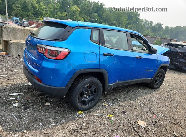 3C4NJDAB5MT540026 2021 JEEP COMPASS Blue Задня права чверть