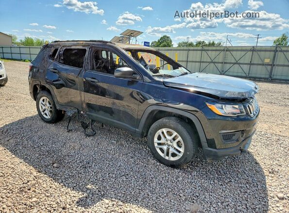 3C4NJDAB9JT182831 2018 JEEP COMPASS Черный Передняя правая четверть