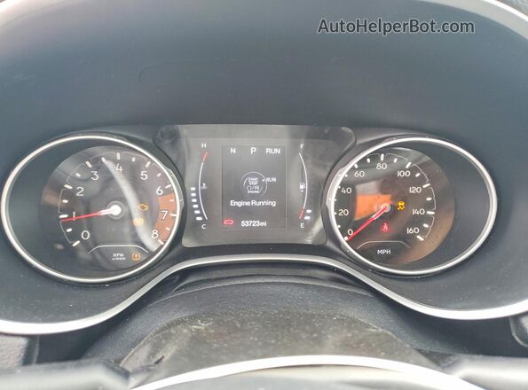 3C4NJDBB2KT623117 2019 JEEP COMPASS Gray Вид щитка приладів