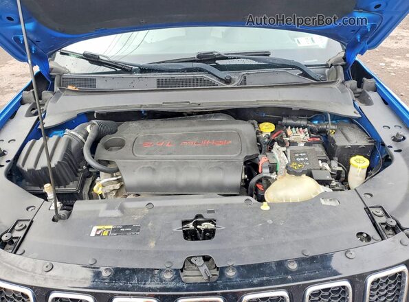 3C4NJDBB3JT252953 2018 JEEP COMPASS Blue Engine compartment view