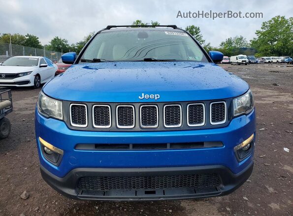 3C4NJDBB3JT252953 2018 JEEP COMPASS Blue Front view