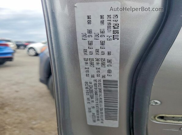 3C4NJDBB3KT728944 2019 JEEP COMPASS Gray VIN sticker view
