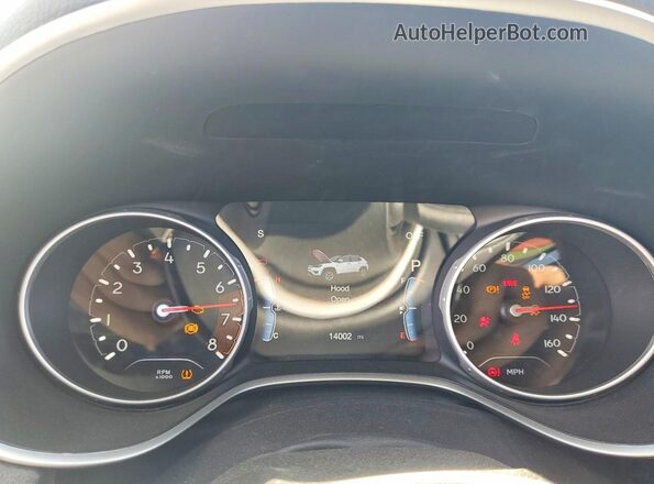 3C4NJDBB8LT242731 2020 JEEP COMPASS White Vista del cuadro de instrumentos