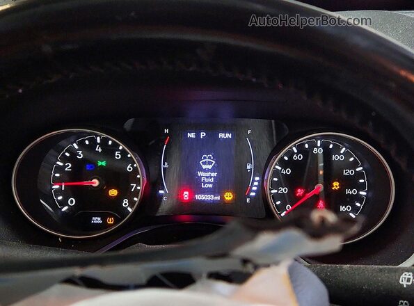 3C4NJDBBXMT504296 2021 JEEP COMPASS Silver Вид щитка приладів