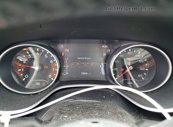 3C4NJDBBXMT506081 2021 JEEP COMPASS Gray Instrument cluster view