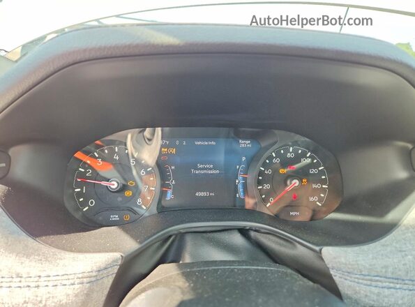 3C4NJDBN0ST547312 2025 JEEP COMPASS White Вид щитка приладів