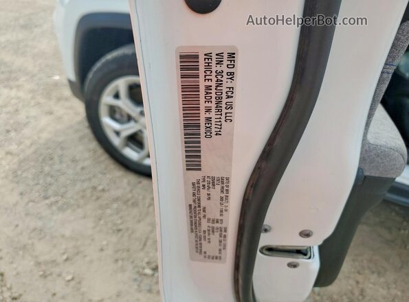 3C4NJDBN4RT117714 2024 JEEP COMPASS White VIN კოდის სტიკერის ხედი