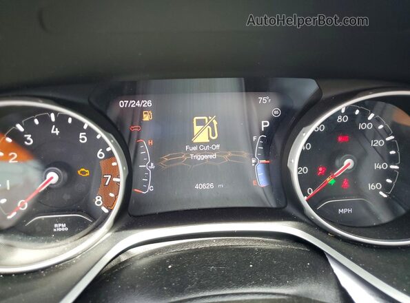 3C4NJDCB0LT132092 2020 JEEP COMPASS Black Вид щитка приладів