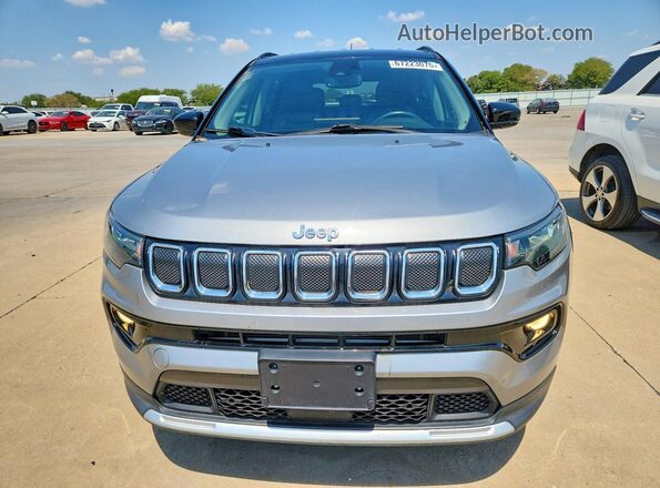 3C4NJDCB1NT210348 2022 JEEP COMPASS Gray წინა ხედი