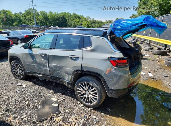 3C4NJDCB1NT213105 2022 JEEP COMPASS Gray Trasero izquierdo