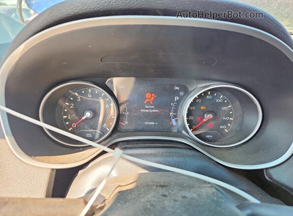 3C4NJDCB2LT216205 2020 JEEP COMPASS Red Вид щитка приладів