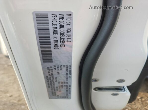 3C4NJDCB3LT239153 2020 JEEP COMPASS White Вид наклейки з VIN-кодом
