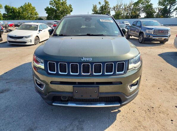 3C4NJDCB7KT746166 2019 JEEP COMPASS Зеленый Вид спереди