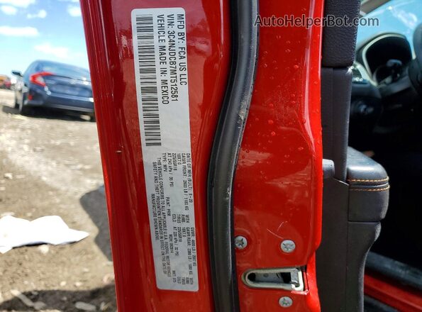 3C4NJDCB7MT512581 2021 JEEP COMPASS Red Вид підкапотного простору