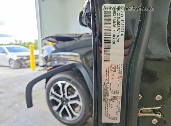 3C4NJDCB8NT174691 2022 JEEP COMPASS Black Vista interior de 360 grados