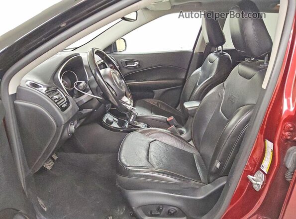 3C4NJDCBXMT601058 2021 JEEP COMPASS Red Widok wnętrza z przodu
