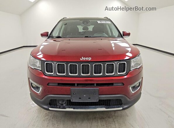 3C4NJDCBXMT601058 2021 JEEP COMPASS Red Widok z przodu
