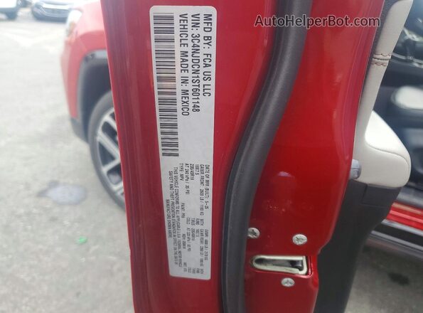 3C4NJDCN1ST601148 2025 JEEP COMPASS Red Widok naklejki z numerem VIN