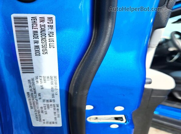 3C4NJDCN2ST501575 2025 JEEP COMPASS Blue Widok naklejki z numerem VIN