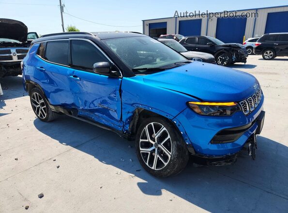 3C4NJDCN2ST537508 2025 JEEP COMPASS Blue Передня права чверть