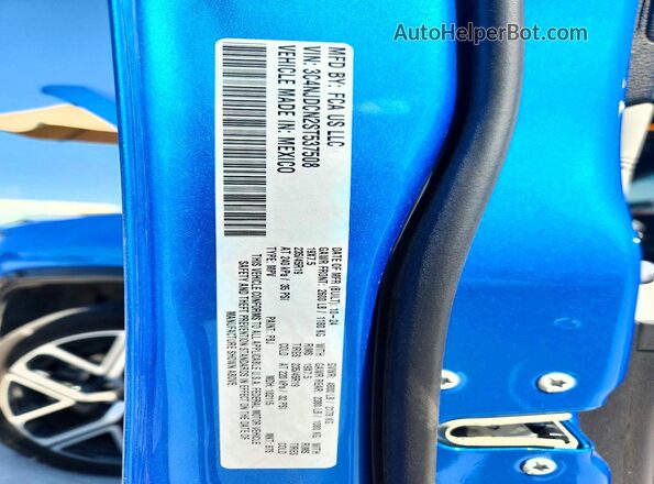 3C4NJDCN2ST537508 2025 JEEP COMPASS Blue Панорамний вид салону 360°