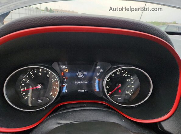 3C4NJDDB1LT208725 2020 JEEP COMPASS Black Widok zestawu wskaźników