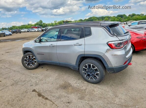 3C4NJDDB2MT571682 2021 JEEP COMPASS Silver უკანა მარცხენა
