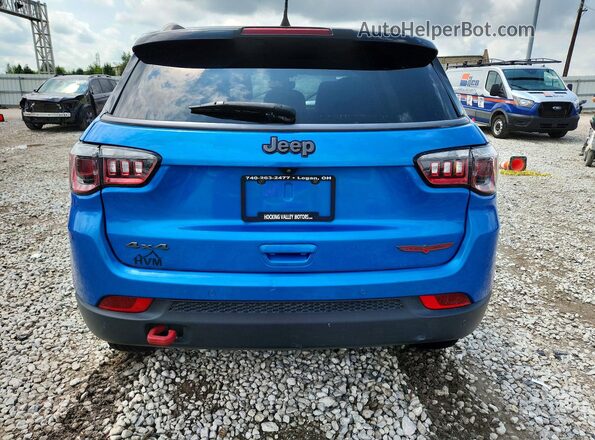 3C4NJDDBXNT121778 2022 JEEP COMPASS Синий Вид сзади