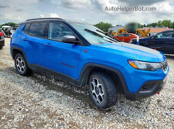 3C4NJDDBXNT121778 2022 JEEP COMPASS Синий Передняя правая четверть